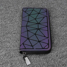 Load image into Gallery viewer, Newest Geometric Wallet Women Long Clutch Wallet Luminous Wallets For Women Standard Zipper Wallets Noctilucent Purse Cards Bag