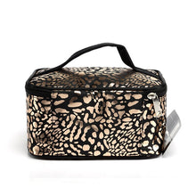 Load image into Gallery viewer, Fashion Gold Leopard Cosmetic Bag Organizer Portable Beauty Makeup