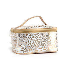 Load image into Gallery viewer, Fashion Gold Leopard Cosmetic Bag Organizer Portable Beauty Makeup