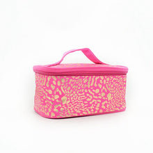 Load image into Gallery viewer, Fashion Gold Leopard Cosmetic Bag Organizer Portable Beauty Makeup