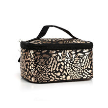 Load image into Gallery viewer, Fashion Gold Leopard Cosmetic Bag Organizer Portable Beauty Makeup