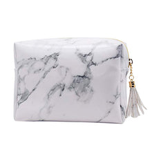 Load image into Gallery viewer, High Capacity Marble Pattern Cosmetic Bag Makeup