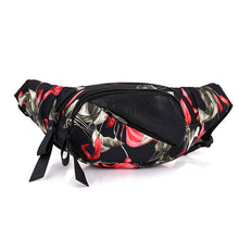 Load image into Gallery viewer, Mihaivin Woman Waist Bag Fanny Pack Running Zip Money Pouch Travel Holiday Bag Pocket Design Flowers Printing Waist Chest Bags