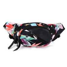 Load image into Gallery viewer, Mihaivin Woman Waist Bag Fanny Pack Running Zip Money Pouch Travel Holiday Bag Pocket Design Flowers Printing Waist Chest Bags