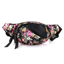 Load image into Gallery viewer, Mihaivin Woman Waist Bag Fanny Pack Running Zip Money Pouch Travel Holiday Bag Pocket Design Flowers Printing Waist Chest Bags