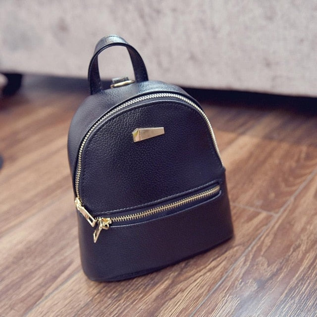 Hot Fashion Women Girls Mini Backpack Leather Shoulder