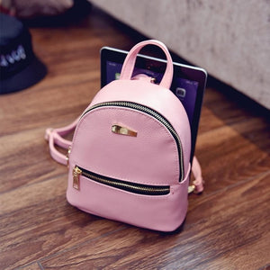 Hot Fashion Women Girls Mini Backpack Leather Shoulder